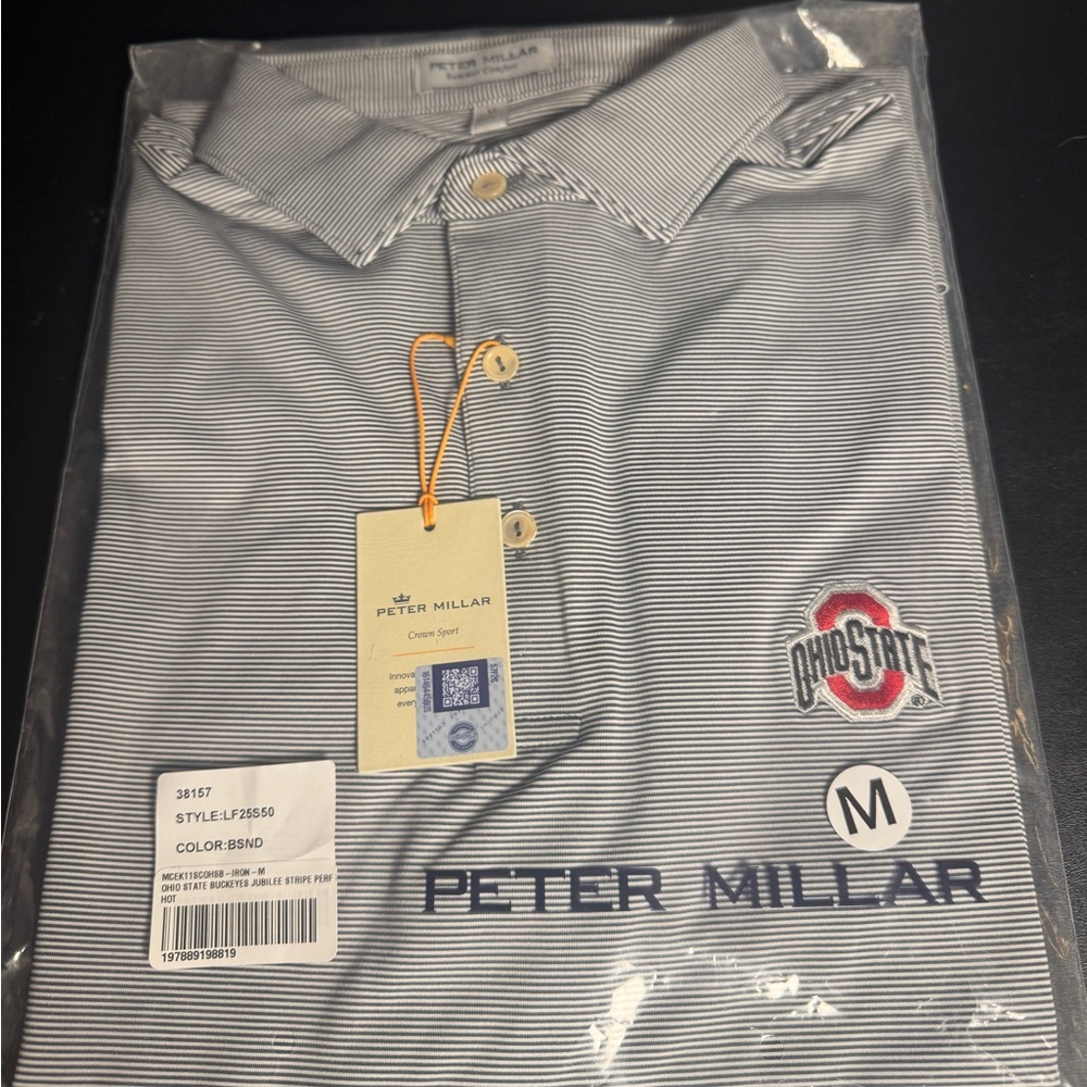 PETER MILLAR The Ohio State Jubilee Stripe
Performance Polo - Picture 2 of 9